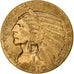 Estados Unidos, $5, Half Eagle, Indian Head, 1910, Philadelphia, Oro, MBC+