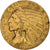 Stati Uniti, $5, Half Eagle, Indian Head, 1910, San Francisco, Oro, BB+, KM:129