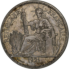 INDOCINA FRANCESE, Piastre, 1921, San Francisco, Argento, BB, Lecompte:296