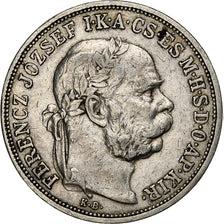 Węgry, Franz Joseph I, 5 Korona, 1908, Kormoczbanya, Srebro, EF(40-45), KM:488