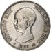 Spain, Alfonso XIII, 5 Pesetas, 1888, Madrid, Silver, EF(40-45), KM:689