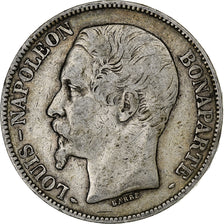 France, Louis-Napoléon Bonaparte, 5 Francs, 1852, Paris, Silver, VF(20-25)