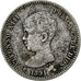 Spain, Alfonso XIII, Peseta, 1891, Madrid, Silver, VF(30-35), KM:691