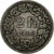 Svizzera, 2 Francs, 1862, Bern, Argento, MB, KM:10a