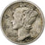 United States, Dime, Mercury Dime, 1919, Philadelphia, Silver, EF(40-45), KM:140