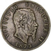 Itália, Vittorio Emanuele II, 5 Lire, 1873, Milan, Prata, VF(20-25), KM:8.3