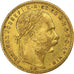 Hungria, Franz Joseph I, 8 Forint 20 Francs, 1889, Kormoczbanya, Dourado