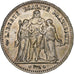 Francja, 5 Francs, Hercule, 1876, Paris, Srebro, AU(55-58), Gadoury:745a