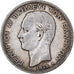 Grécia, George I, 5 Drachmai, 1875, Paris, Prata, VF(20-25), KM:46