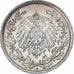 ALEMANHA - IMPÉRIO, 1/2 Mark, 1909, Berlin, Prata, AU(50-53), KM:17