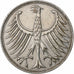 ALEMANIA - REPÚBLICA FEDERAL, 5 Mark, 1951, Stuttgart, Plata, MBC, KM:112.1