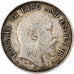 INDIE BRYTYJSKIE, Edward VII, 1/4 Rupee, 1907, Calcutta, Srebro, EF(40-45)