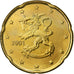 Finlandia, 20 Euro Cent, 2001, Vantaa, MS(63), Nordic gold, KM:102