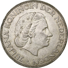 Netherlands, Juliana, 2-1/2 Gulden, 1959, Silver, AU(50-53), KM:185