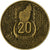 Madagascar, 20 Francs, 1953, Paris, Aluminio - bronce, MBC, KM:7