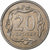 Polska, 20 Groszy, 2004, Warsaw, Miedź-Nikiel, AU(50-53), KM:280