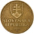 Eslovaquia, Koruna, 1993, Bronce chapado en acero, MBC, KM:12