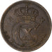 Danimarca, Christian X, 5 Öre, 1919, Copenhagen, Bronzo, BB+, KM:814.2