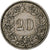 Switzerland, 20 Rappen, 1958, Bern, Copper-nickel, AU(50-53), KM:29a