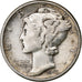 Estados Unidos, Dime, Mercury Dime, 1943, U.S. Mint, Plata, MBC+, KM:140