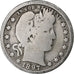 Stati Uniti, Quarter, Barber Quarter, 1897, New Orleans, Argento, MB, KM:114