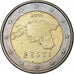 Estónia, 2 Euro, Map of Estonia, 2011, Bimetálico, MS(63)