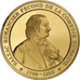 France, Médaille, Balzac, Gold plated silver, L'Histoire de France, SPL