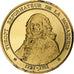 Francja, medal, Turgot, Gold plated silver, L'Histoire de France, MS(63)