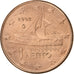 Grecia, Euro Cent, 2002, Athens, Cobre chapado en acero, SC