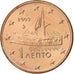 Grecia, Euro Cent, 2003, Athens, Cobre chapado en acero, SC