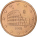 Italien, 5 Euro Cent, 2002, Rome, Copper Plated Steel, UNZ