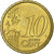 Itália, 10 Euro Cent, 2008, Rome, Aço Cromado a Cobre, MS(63)