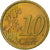 Itália, 10 Euro Cent, 2002, Rome, Aço Cromado a Cobre, MS(63)