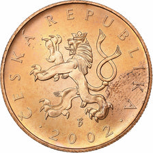 République Tchèque, 10 Korun, 2002, Acier plaqué cuivre, SPL, KM:4