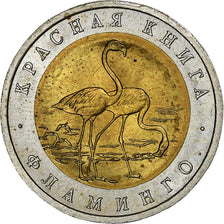 Rusia, 50 Roubles, 1994, Saint Petersburg, Bimetálico, MBC, KM:371