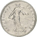 Francja, 1/2 Franc, Semeuse, 1965, Paris, Nikiel, EF(40-45), Gadoury:429