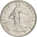 Francja, 1/2 Franc, Semeuse, 1970, Paris, Nikiel, AU(50-53), Gadoury:429