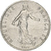 Francja, 1/2 Franc, Semeuse, 1975, Paris, Nikiel, AU(50-53), Gadoury:429