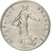 Francja, 1/2 Franc, Semeuse, 1983, Paris, Nikiel, EF(40-45), Gadoury:429