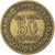 Francia, 50 Centimes, Chambre de commerce, 1922, Alluminio-bronzo, BB, KM:884