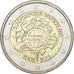 Germania, 2 Euro, 2012, Stuttgart, Bi-metallico, SPL