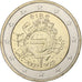 Ireland, 2 Euro, 10 years euro, 2012, UNZ, Bi-Metallic