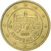 Słowacja, 50 Euro Cent, 2009, Kremnica, EF(40-45), Mosiądz, KM:100