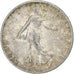 Frankrijk, 50 Centimes, Semeuse, 1917, Paris, Zilver, ZF, Gadoury:420, KM:854