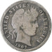 Stati Uniti, Dime, Barber Dime, 1907, San Francisco, Argento, MB+, KM:113