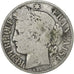 Francia, Franc, Cérès, 1872, Bordeaux, Plata, BC+, Gadoury:465a, KM:822.1