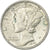 Stati Uniti, Dime, Mercury Dime, 1943, U.S. Mint, Argento, MB+, KM:140