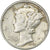 Stati Uniti, Dime, Mercury Dime, 1944, U.S. Mint, Argento, MB+, KM:140