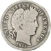 États-Unis, Dime, Barber Dime, 1911, U.S. Mint, Argent, TB+, KM:113