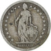 Zwitserland, 2 Francs, 1878, Bern, Zilver, FR, KM:21